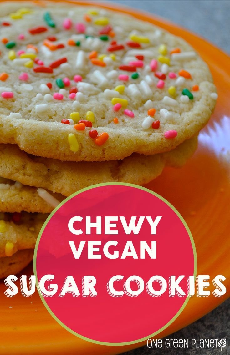 Chewy Sugar Cookies [vegan]