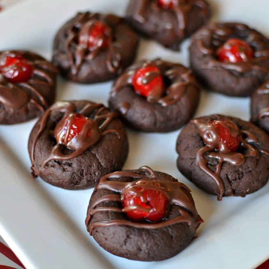Chocolate Cherry Cookies (a Fudge Cookie With A Sweet Cherry)