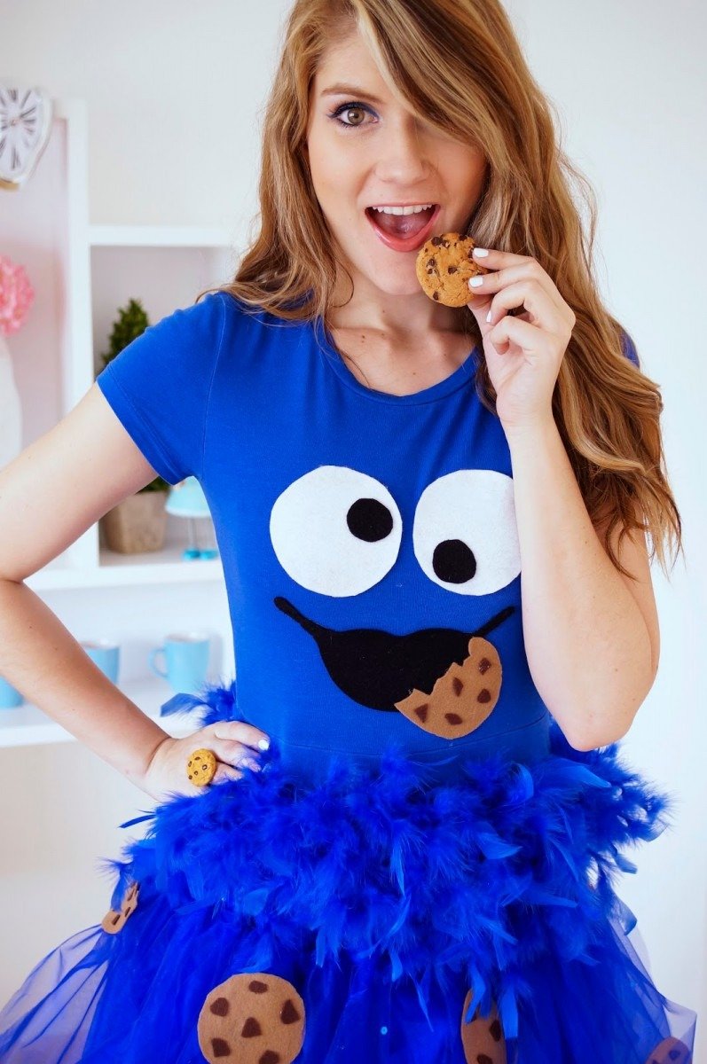 The Joy Of Fashion {halloween} Cute Homemade Cookie Monster Costume ...