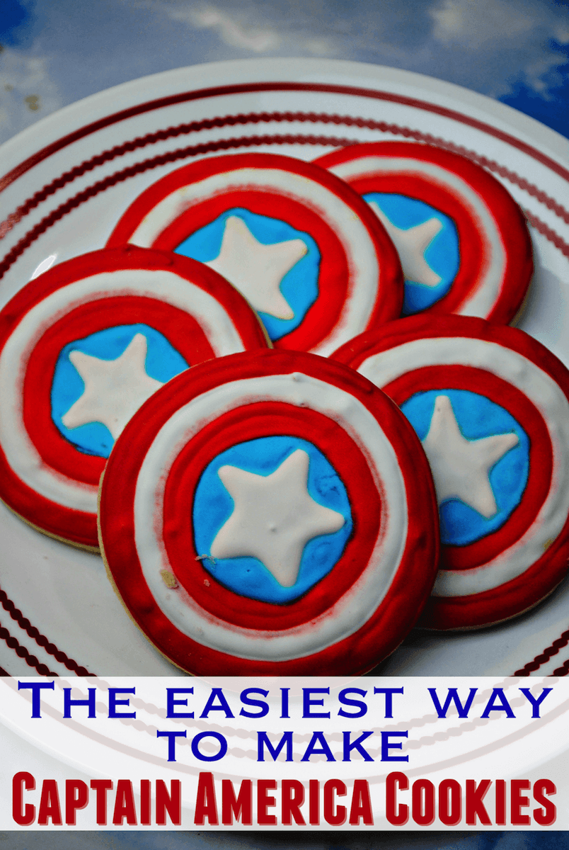 How To Make Captain America Shield Cookies  Recipe And Tutorial