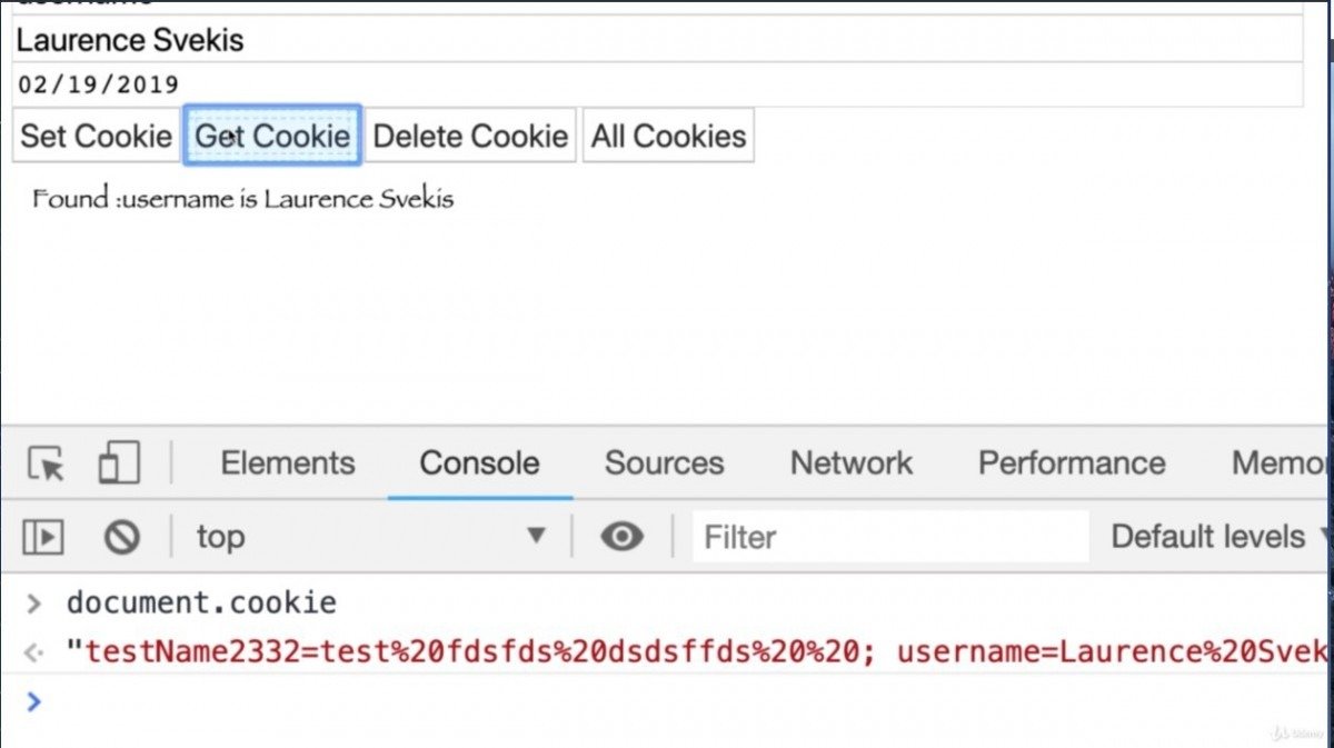 Javascript Cookie Tester Web Application