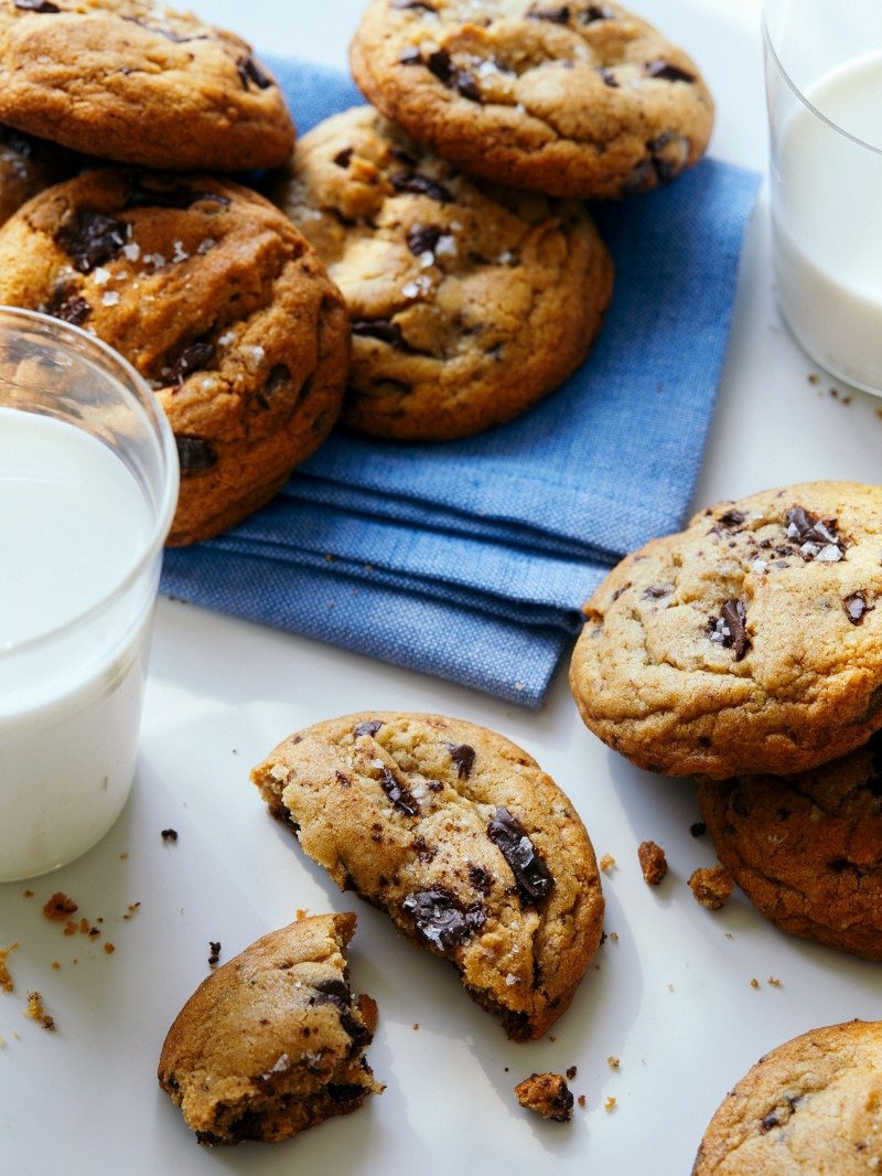 Salted, Browned Butter Chocolate Chip Cookies