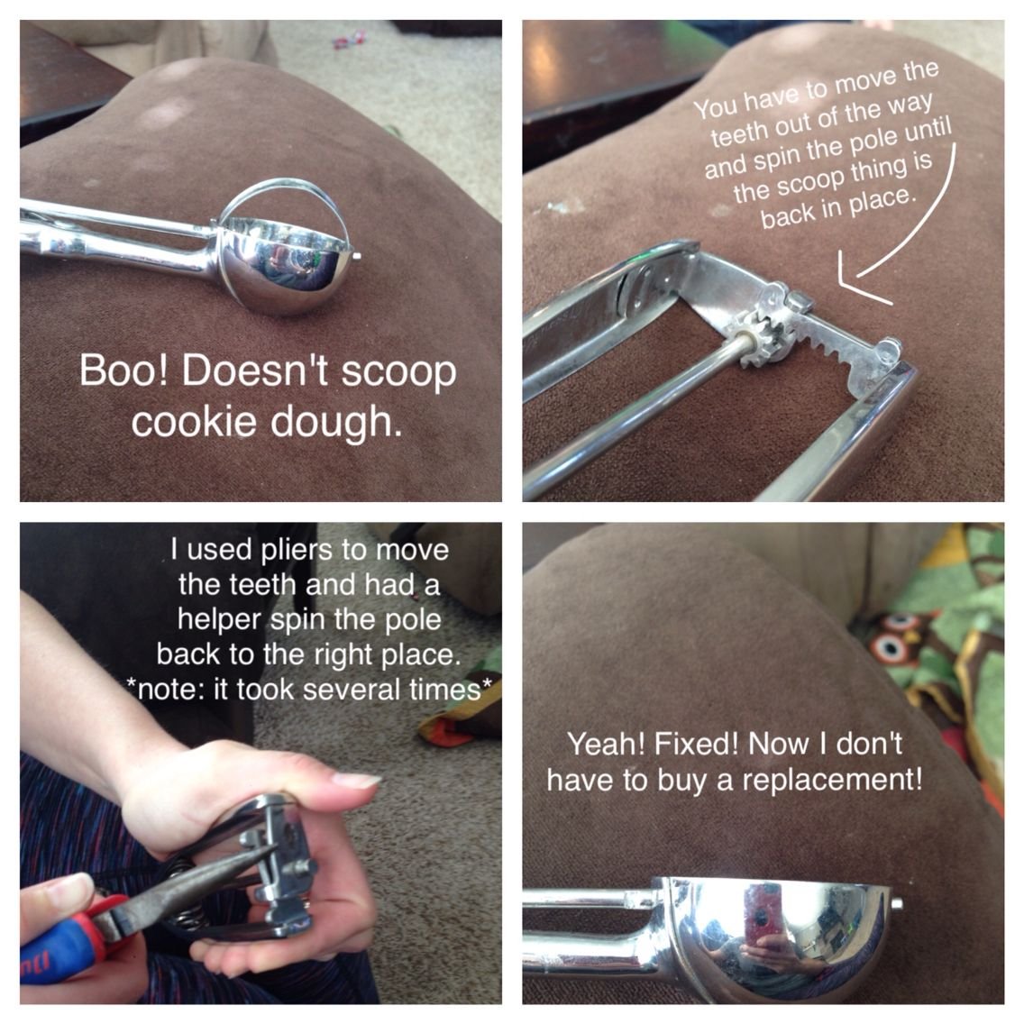 Fix Your Pampered Chef Cookie Scoop!