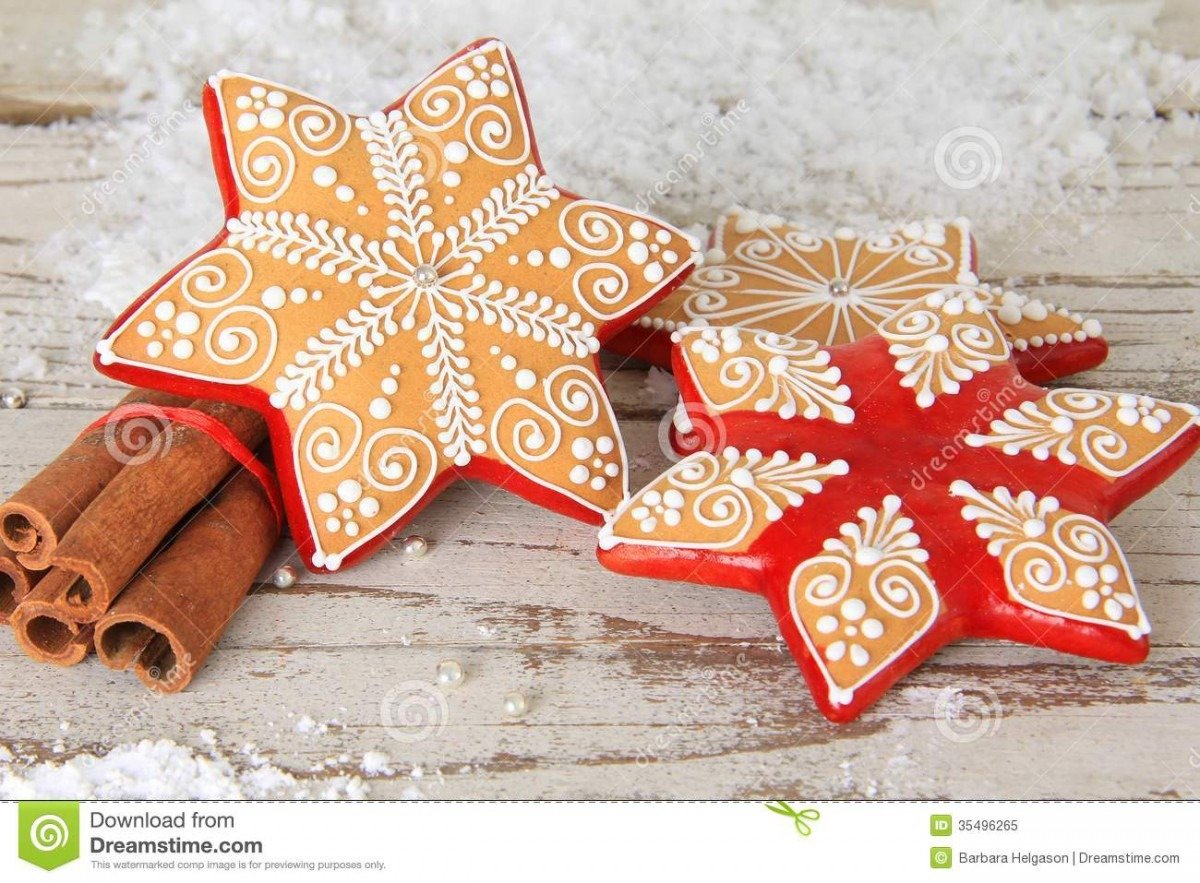 Christmas Gingerbread Cookie Stock Image