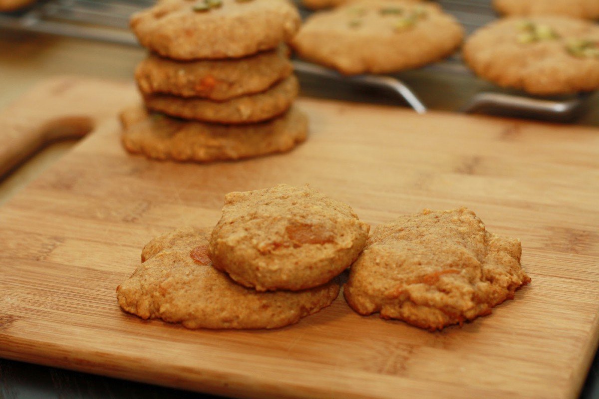 K's Veg Recipes  Persimmon Pumpkin Cookies
