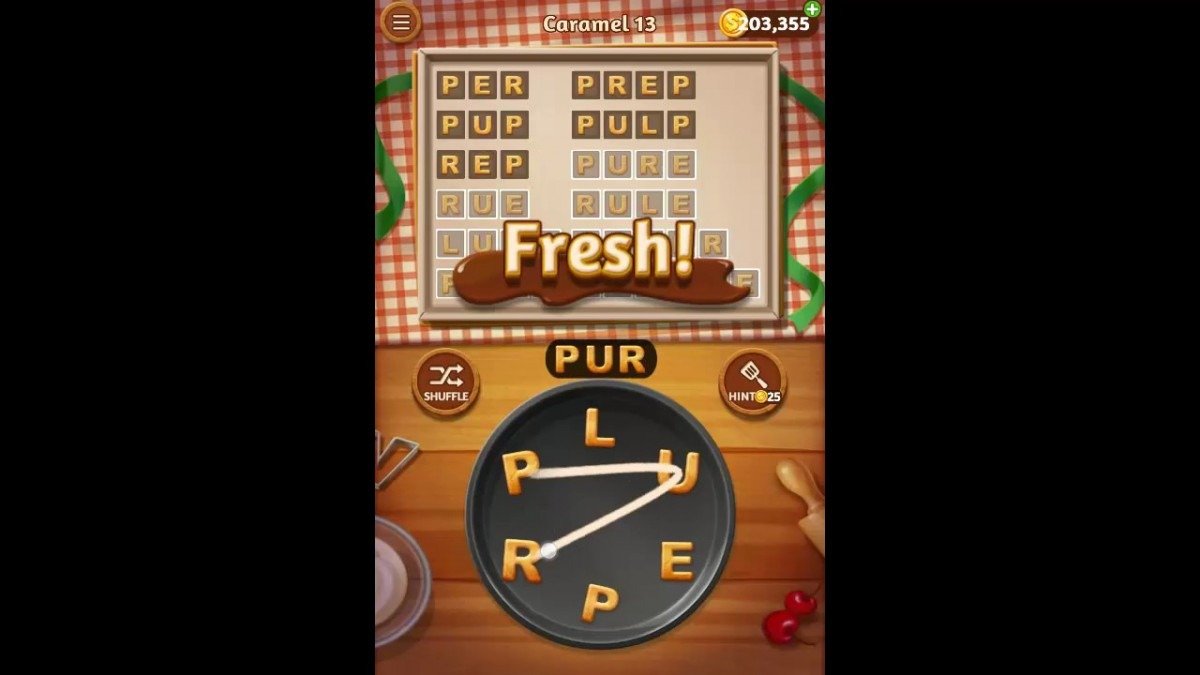 Word Cookies Caramel Pack Level 13 Answers