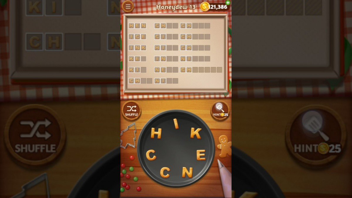 Word Cookies Honeydew Level 13 Sous Chef Solved