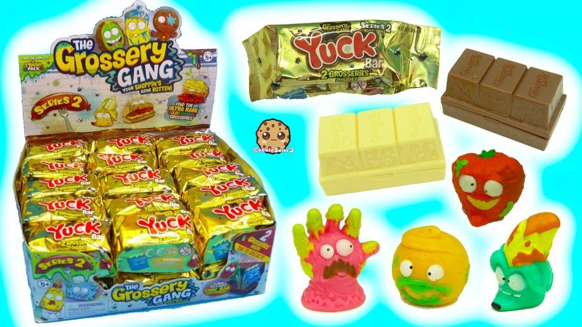 Full Box 30 Series 2 Yuck Candy Bar Surprise Blind Bags With Color